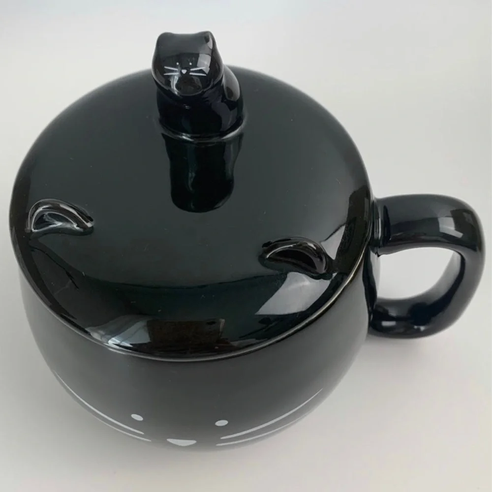 Ceramic Cat Coffee Phone Mug Holder - Picture 8 of 11